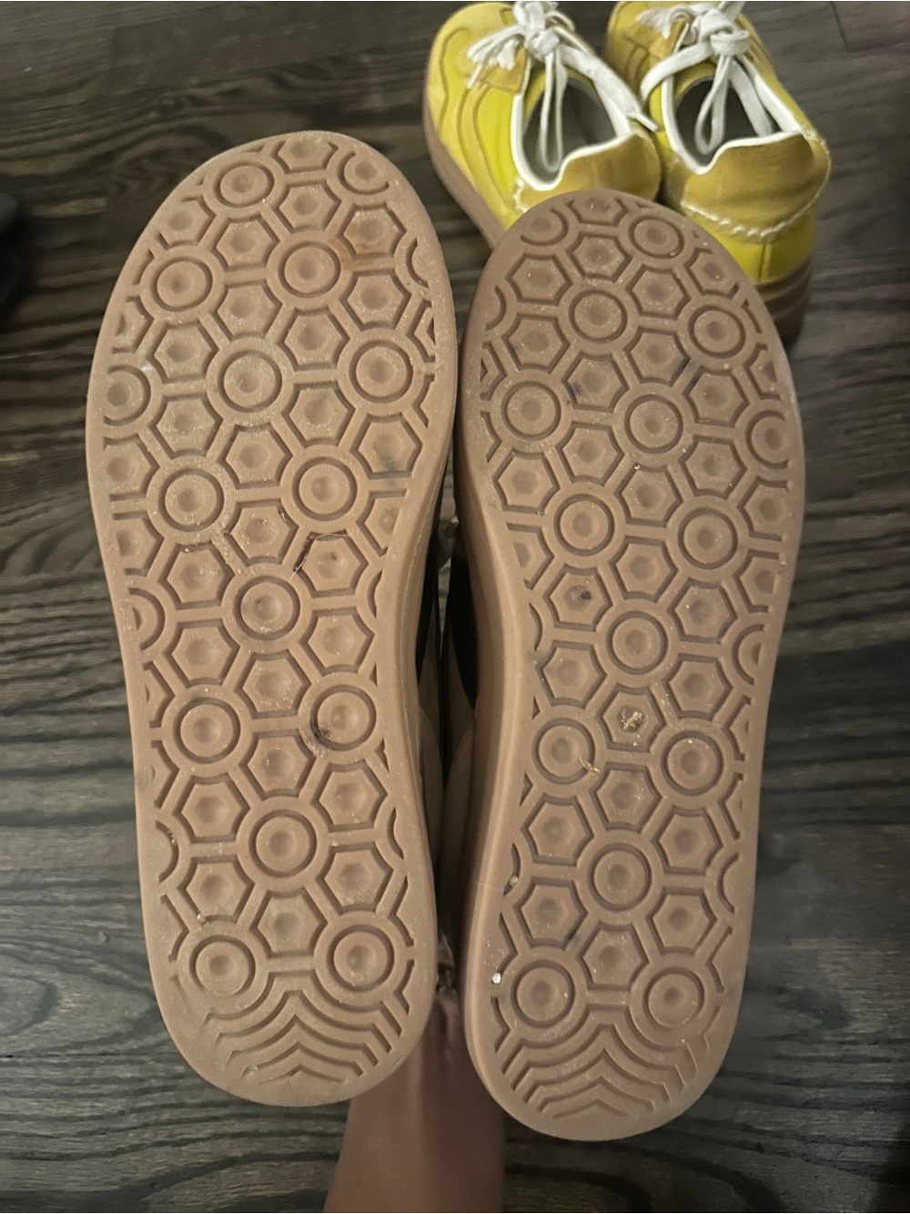 Steve Madden Women's Tan Suede Sneakers with Black Accent - Picture 3 of 3
